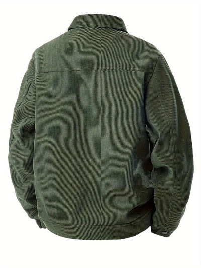 Chic Veste en Velours Côtelé