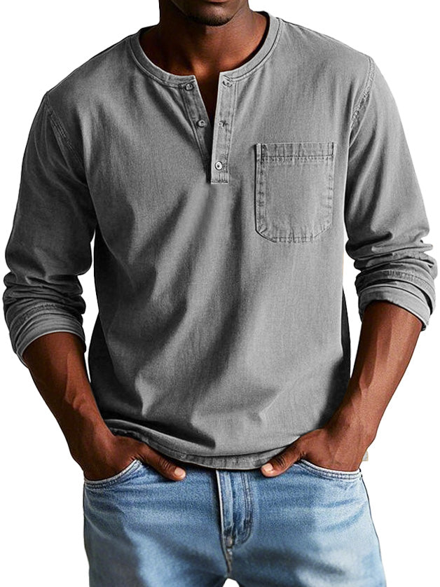 Amévie - Chemise Vintage à Manches Longues
