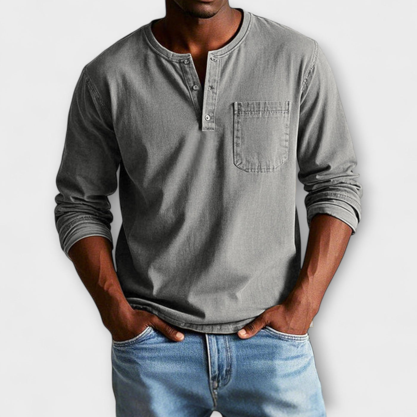 Amévie™ | Fabian - Chemise Vintage à Manches Longues