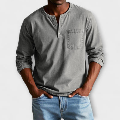Amévie™ | Fabian - Chemise Vintage à Manches Longues