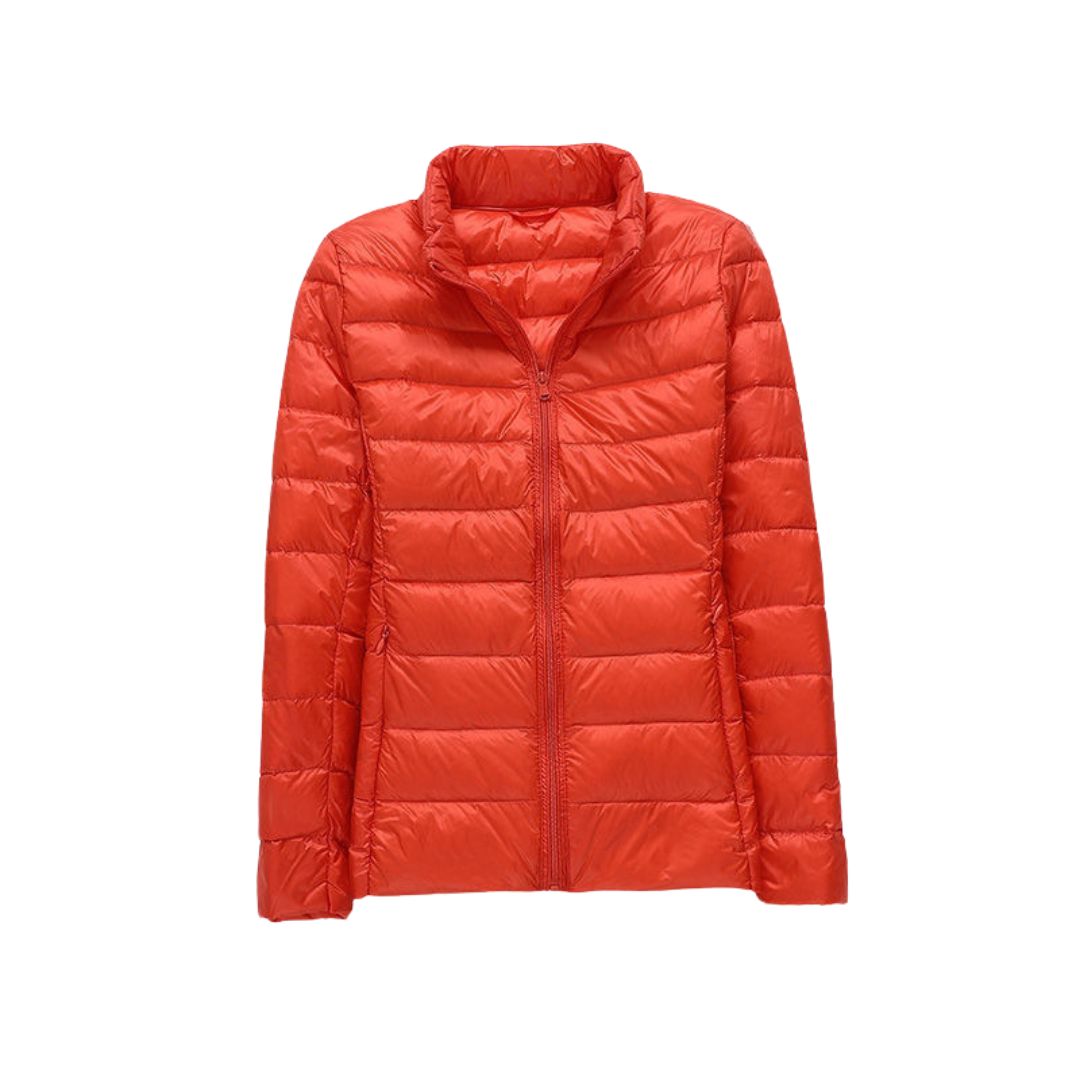 Amévie - Nouvelle Veste Ultra Légère Avec Plumes de Canard Blanches
