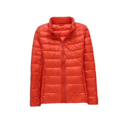Amévie - Nouvelle Veste Ultra Légère Avec Plumes de Canard Blanches