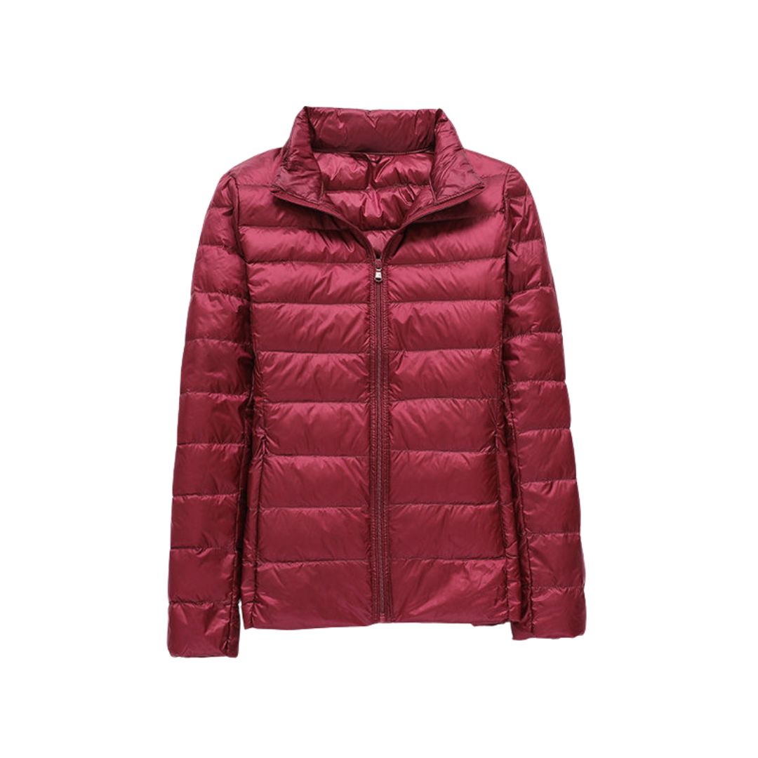 Amévie - Nouvelle Veste Ultra Légère Avec Plumes de Canard Blanches