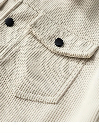 Chic Veste en Velours Côtelé