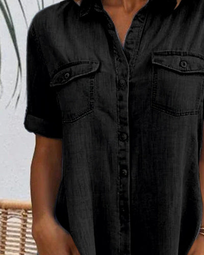 Cloé | Robe Chemise Denim
