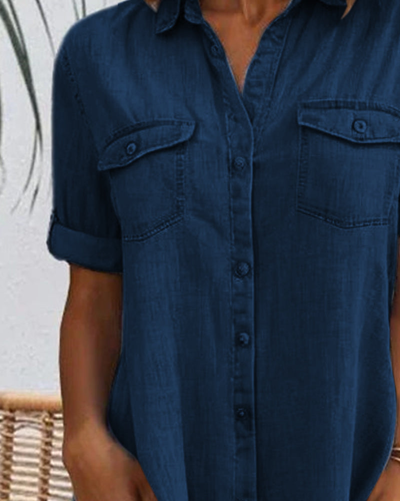 Cloé | Robe Chemise Denim