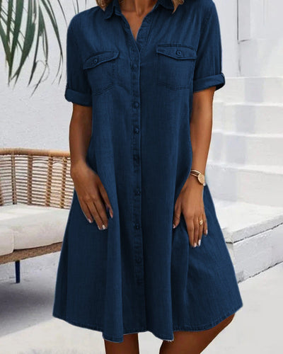 Cloé | Robe Chemise Denim
