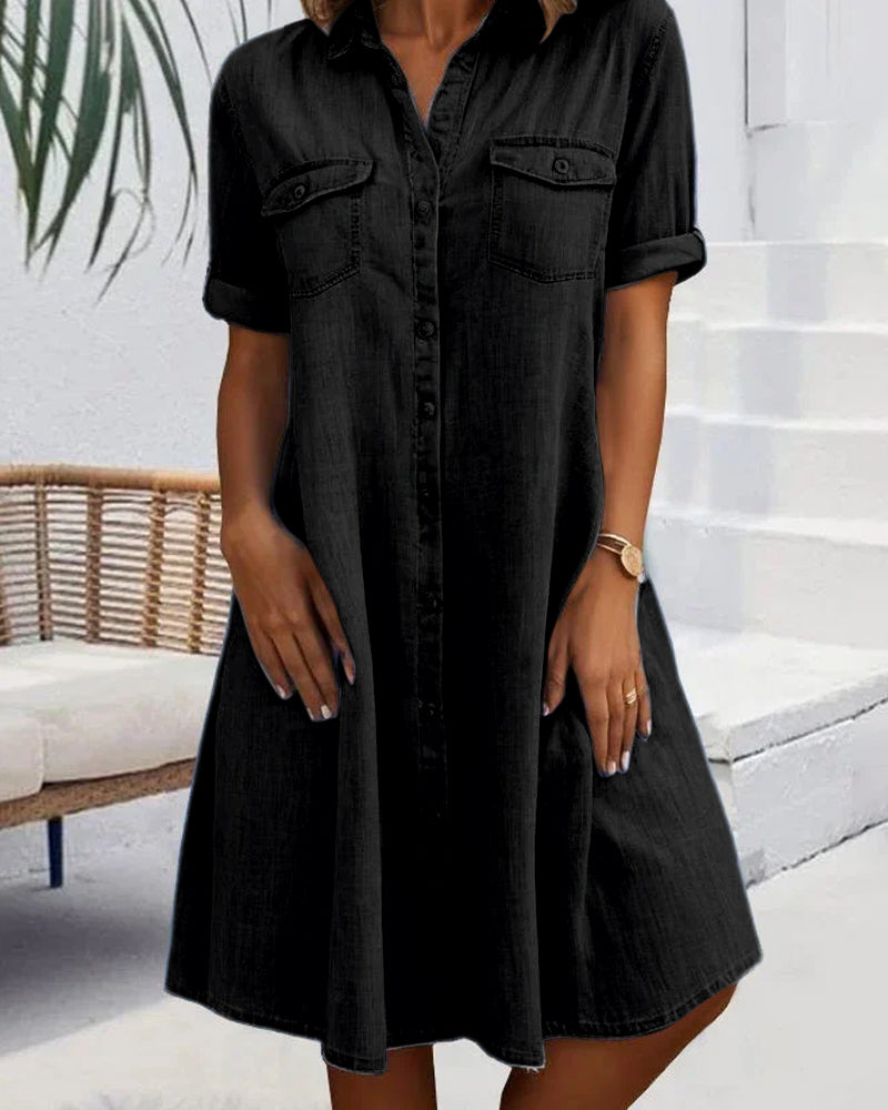 Cloé | Robe Chemise Denim