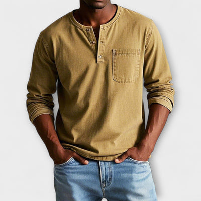 Amévie™ | Fabian - Chemise Vintage à Manches Longues