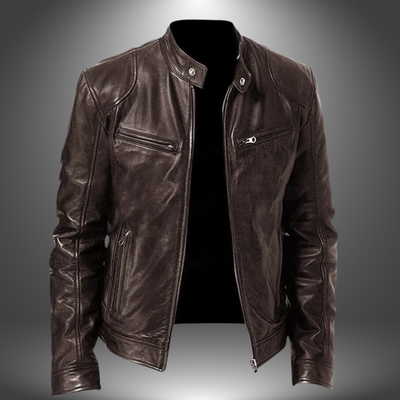 Lenoir™ - Veste en cuir artisanal pour homme