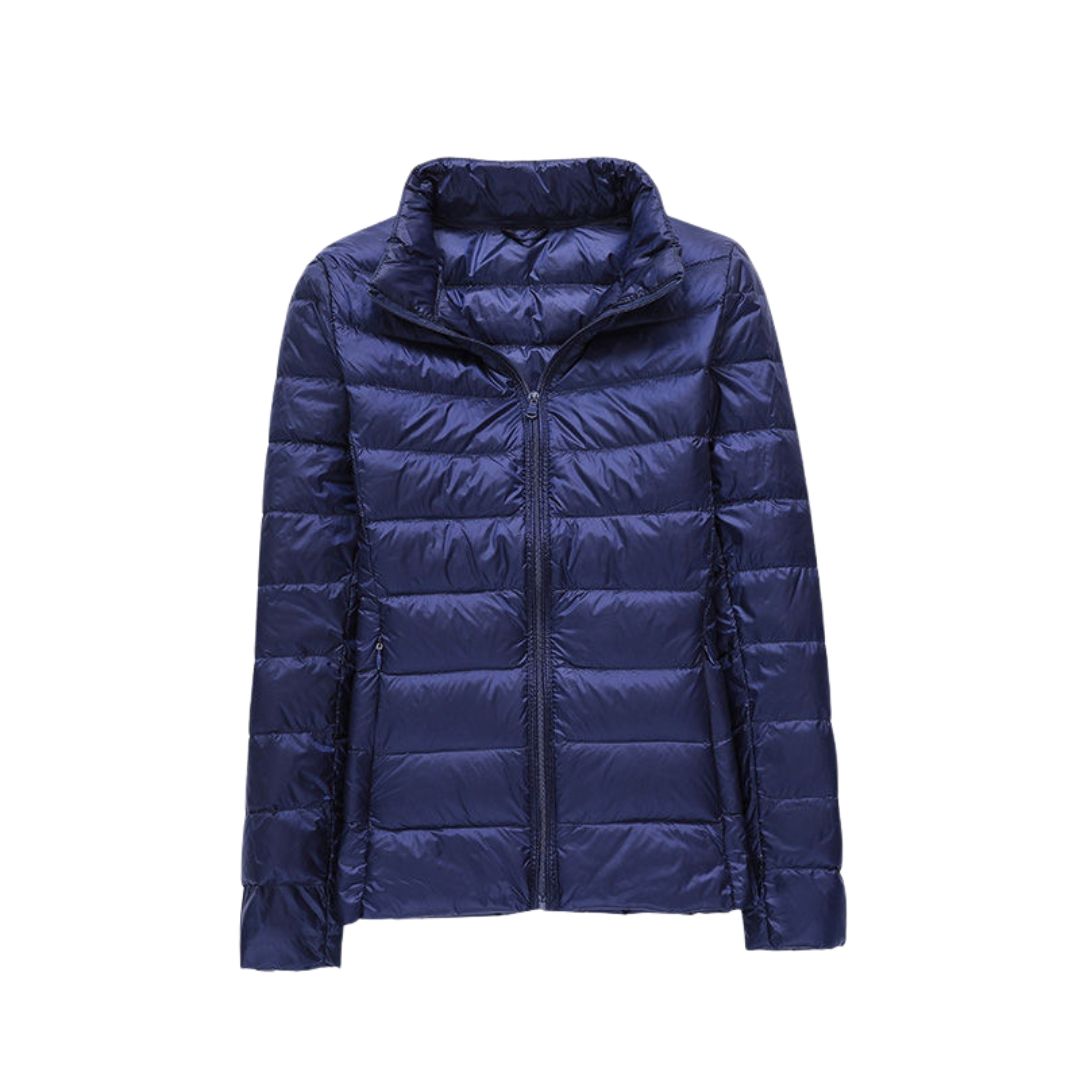 Amévie - Nouvelle Veste Ultra Légère Avec Plumes de Canard Blanches