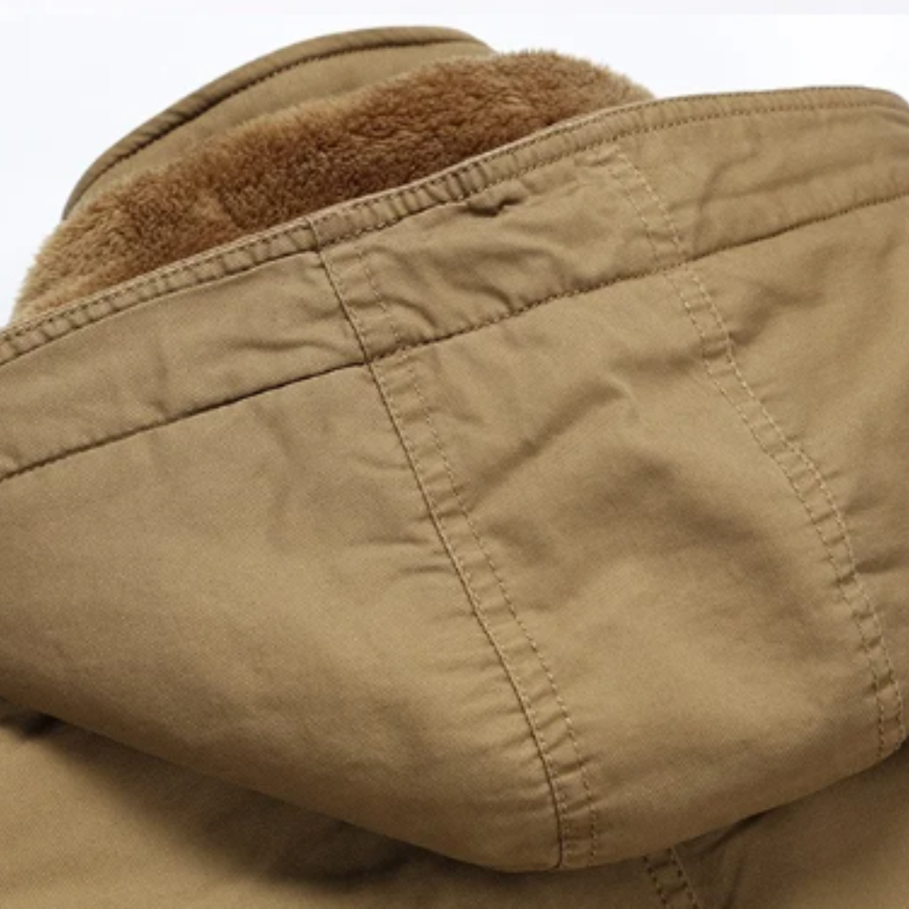 Élégant manteau d'hiver matelassé en coton