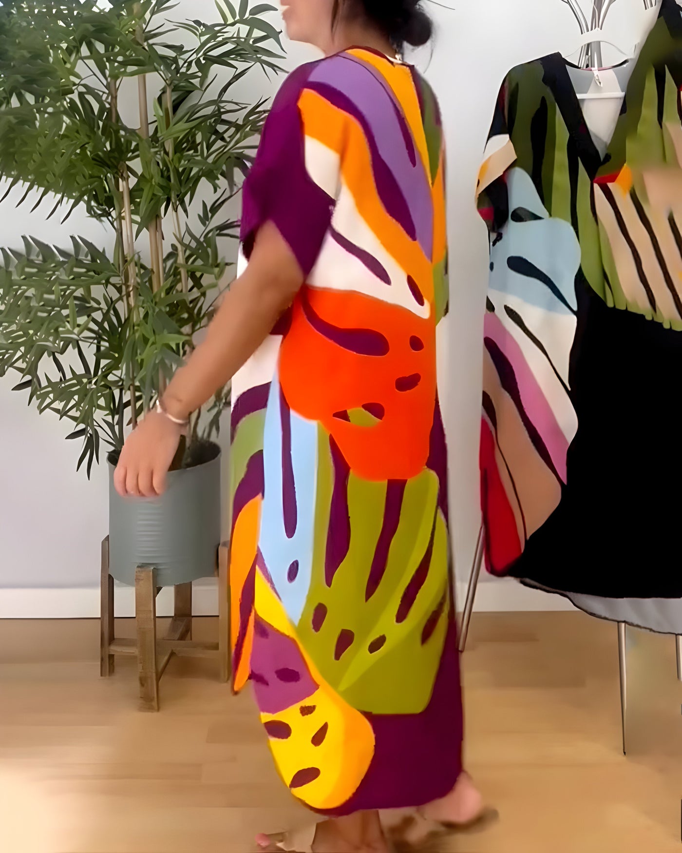 Cloé | Robe feuillage