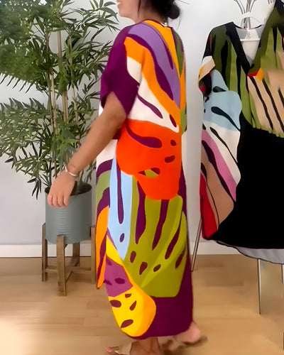 Cloé | Robe feuillage