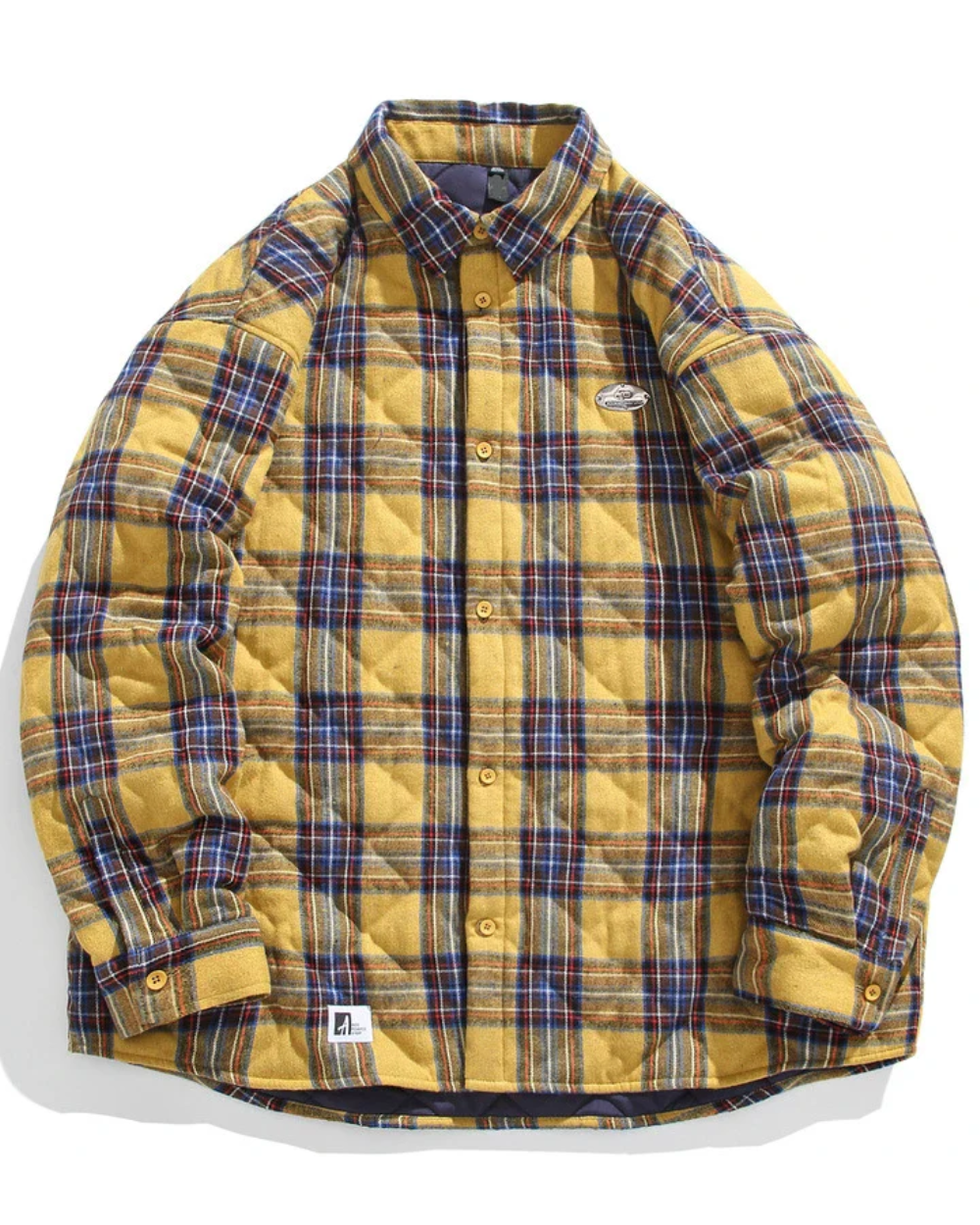 Veste en coton matelassé au style vintage