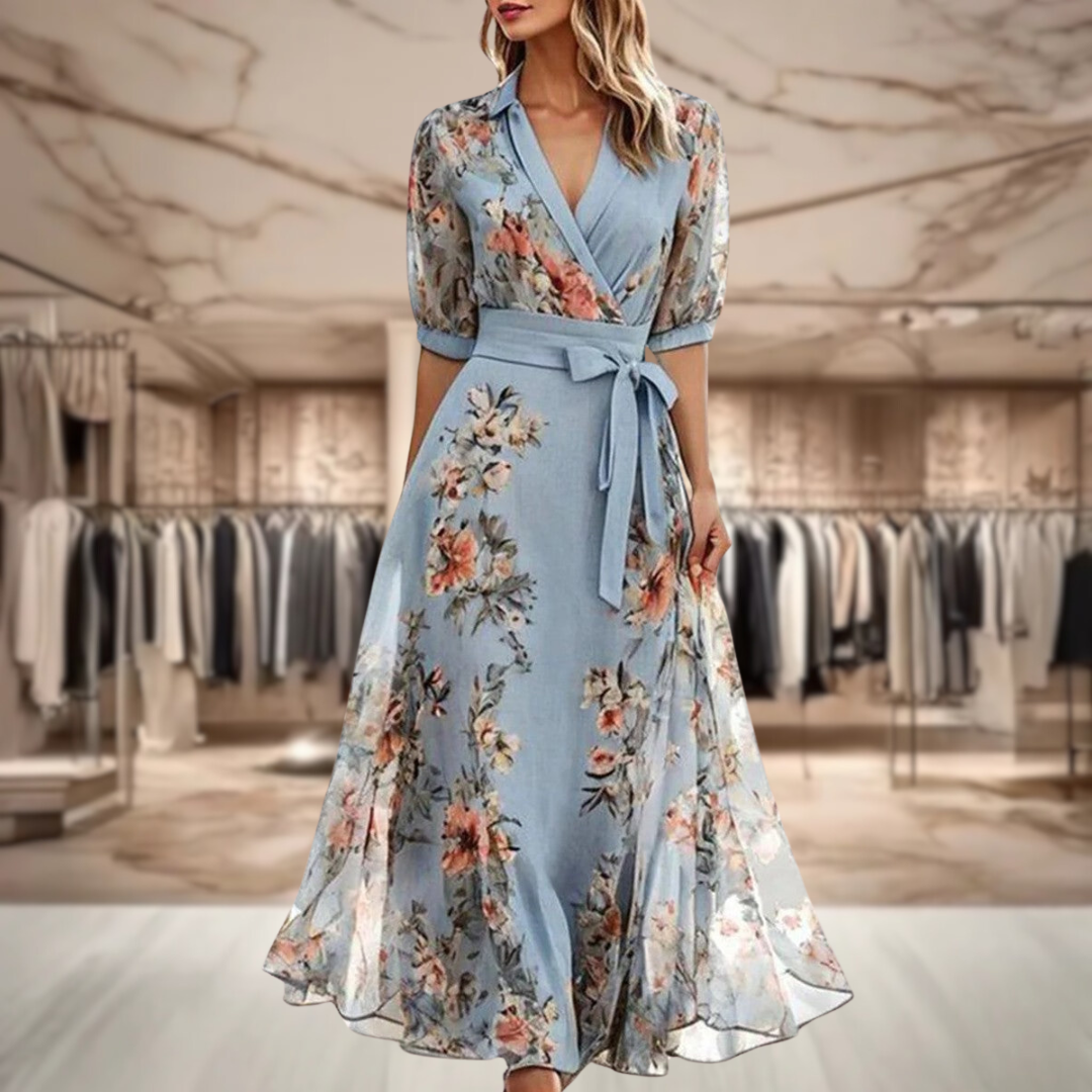 Aurora - Élégante Robe Fleurie