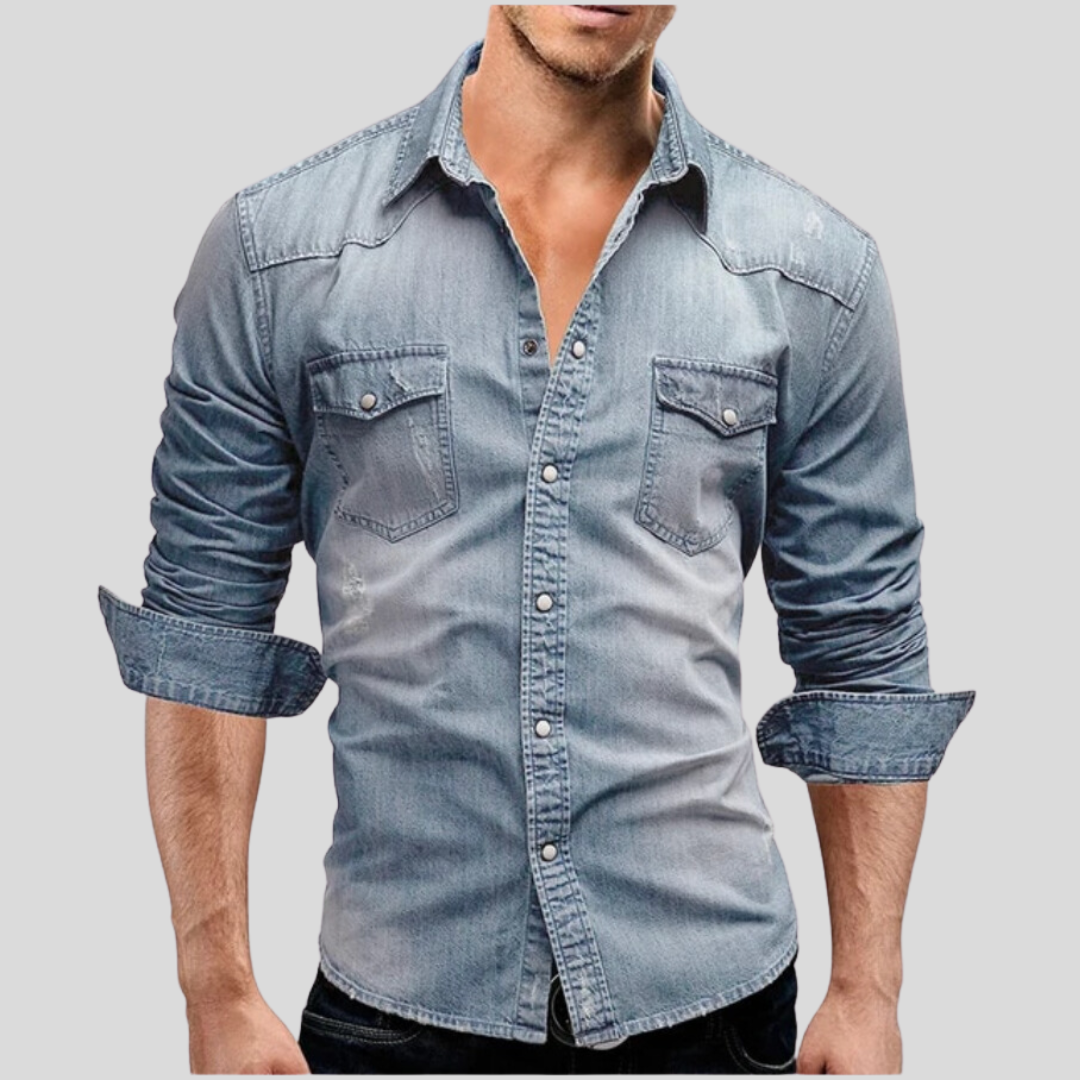 Amévie - Chemise en denim au style moderne