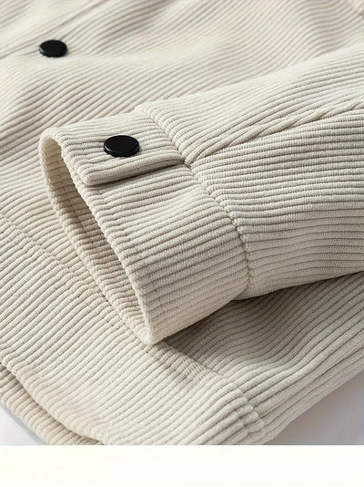 Chic Veste en Velours Côtelé
