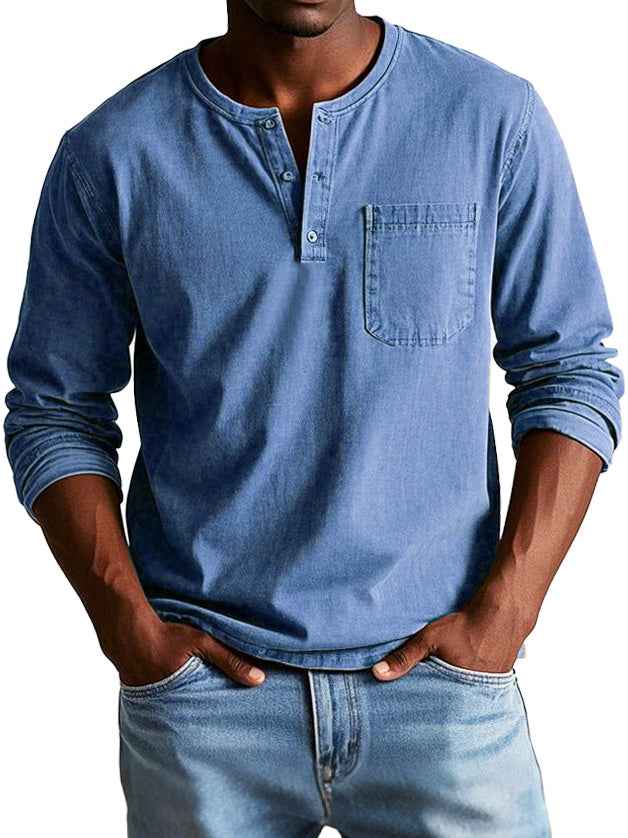 Amévie - Chemise Vintage à Manches Longues