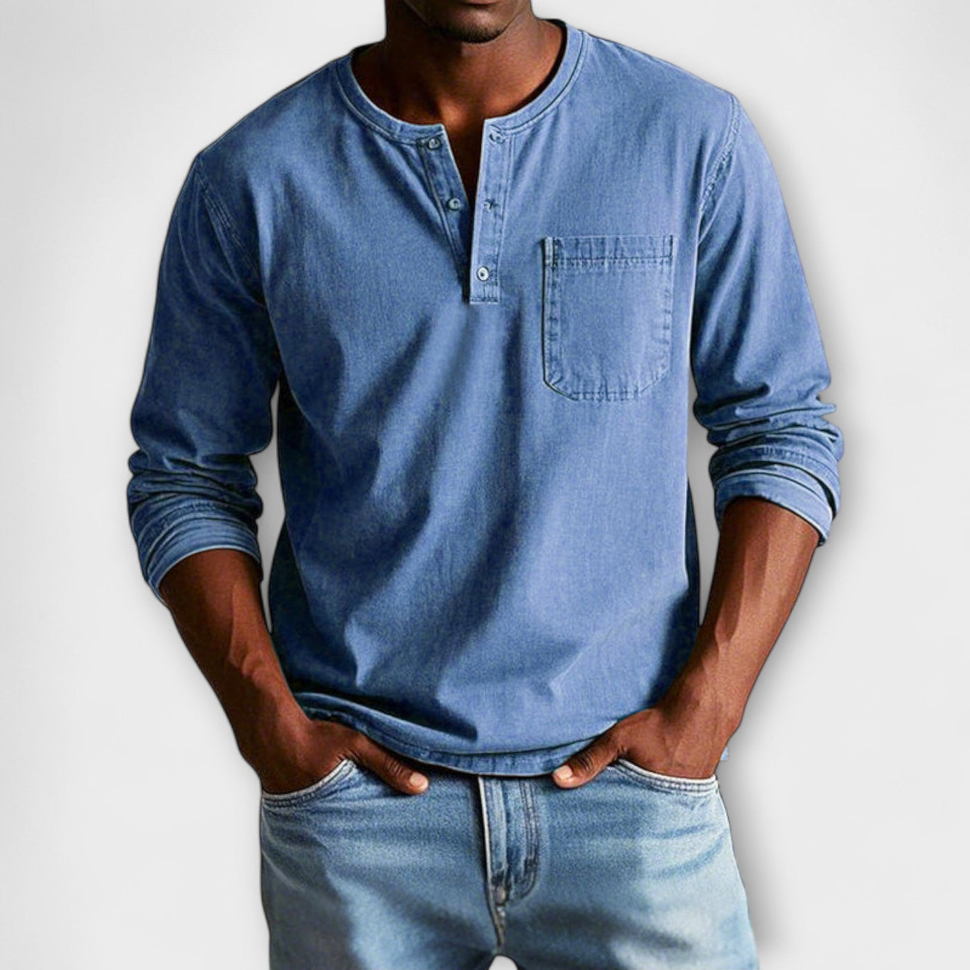 Amévie™ | Fabian - Chemise Vintage à Manches Longues