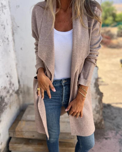 Amévie – Veste Cardigan Décontractée à Revers