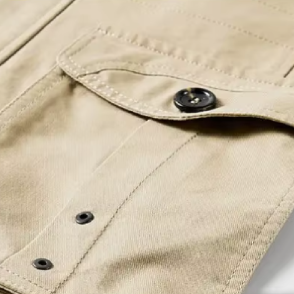 Veste chic à poches multiples