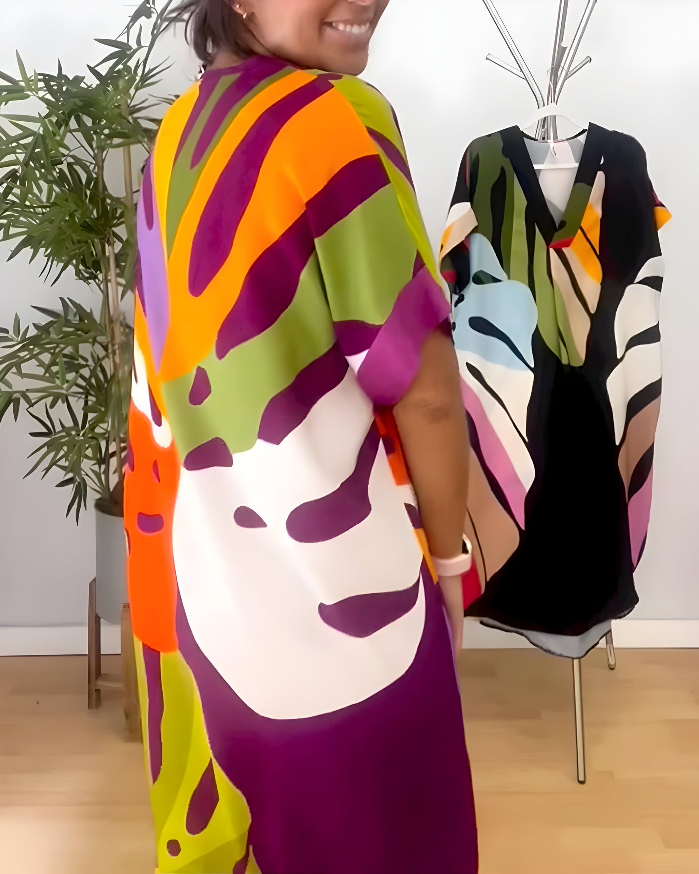 Cloé | Robe feuillage