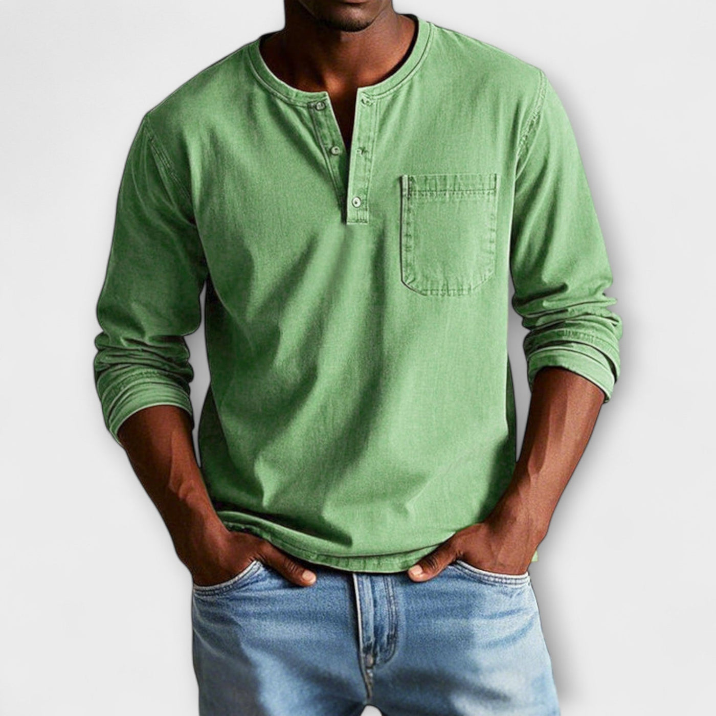 Amévie™ | Fabian - Chemise Vintage à Manches Longues