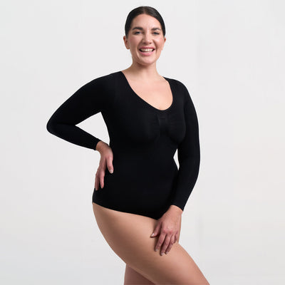 Shapewear Sculptant à Manches Longues avec String - Vente Exclusive