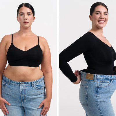 Shapewear Sculptant à Manches Longues avec String - Vente Exclusive