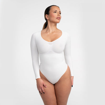 Shapewear Sculptant à Manches Longues avec String - Vente Exclusive