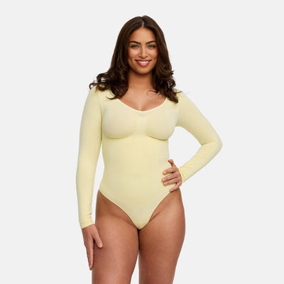Shapewear Sculptant à Manches Longues avec String - Vente Exclusive