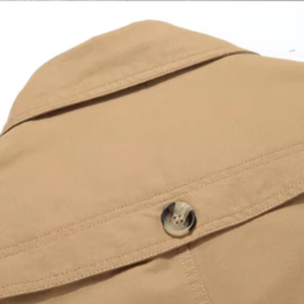 Élégant Trench-Coat Matelassé