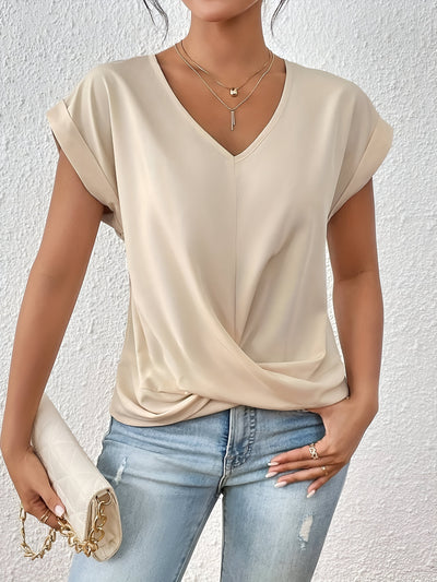 Cloé | T-shirt décontracté avec décolleté en cœur