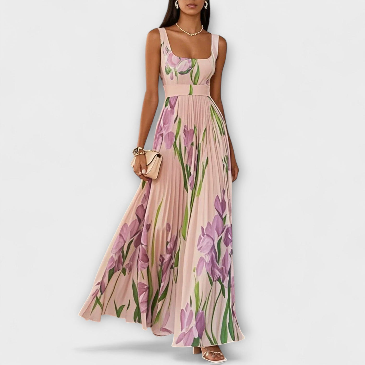 Hallie - Floral Maxi Robe