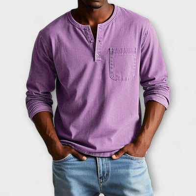 Amévie™ | Fabian - Chemise Vintage à Manches Longues