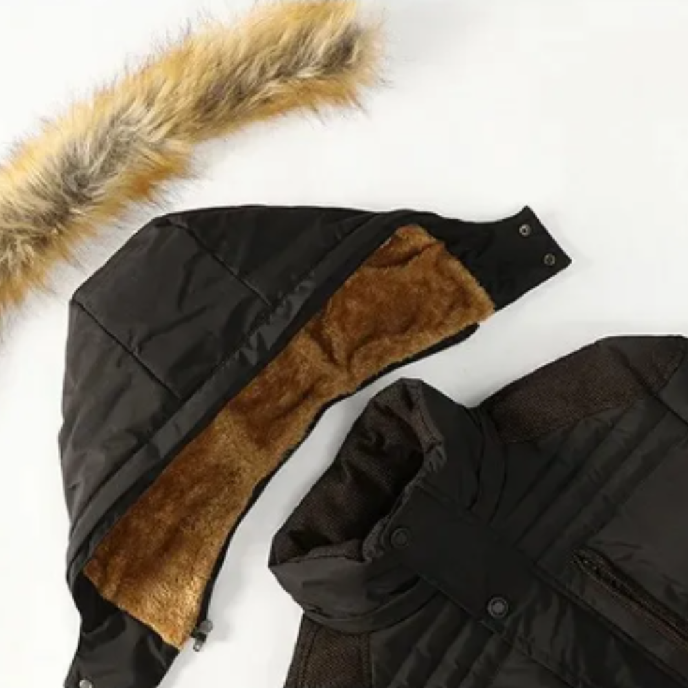 Veste d'hiver en polaire matelassée chic