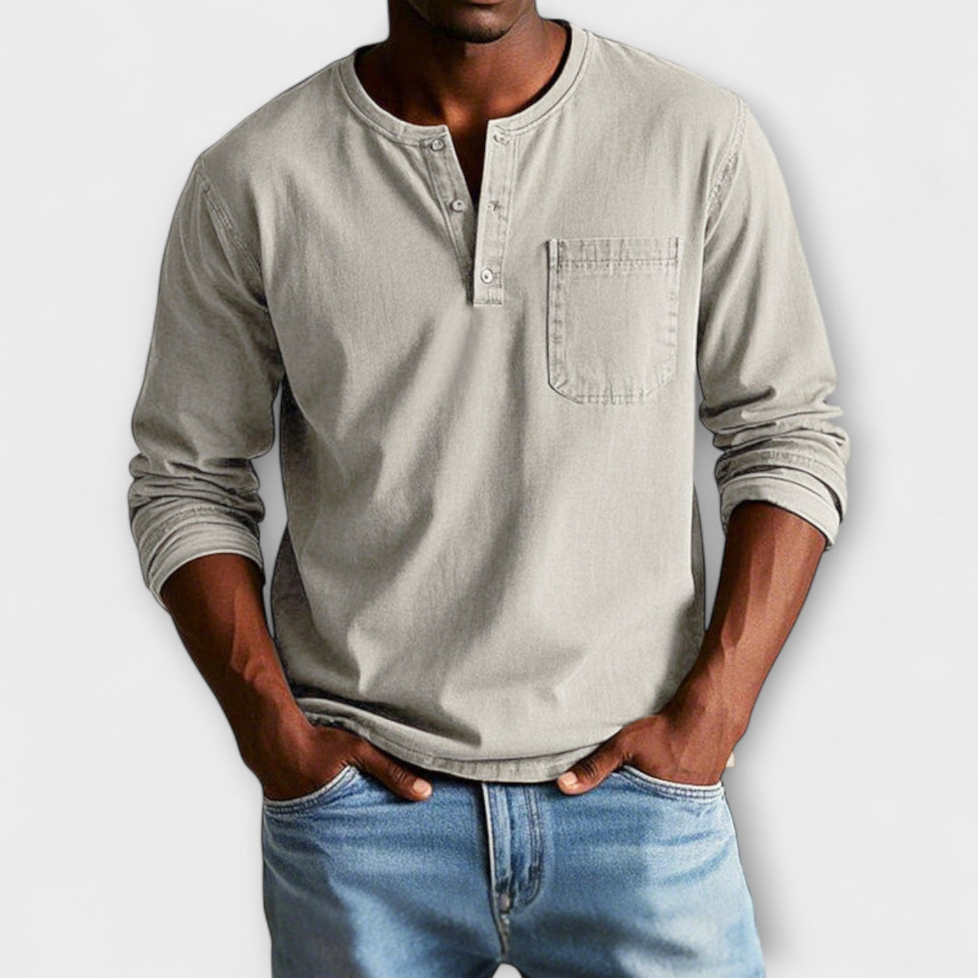 Amévie™ | Fabian - Chemise Vintage à Manches Longues