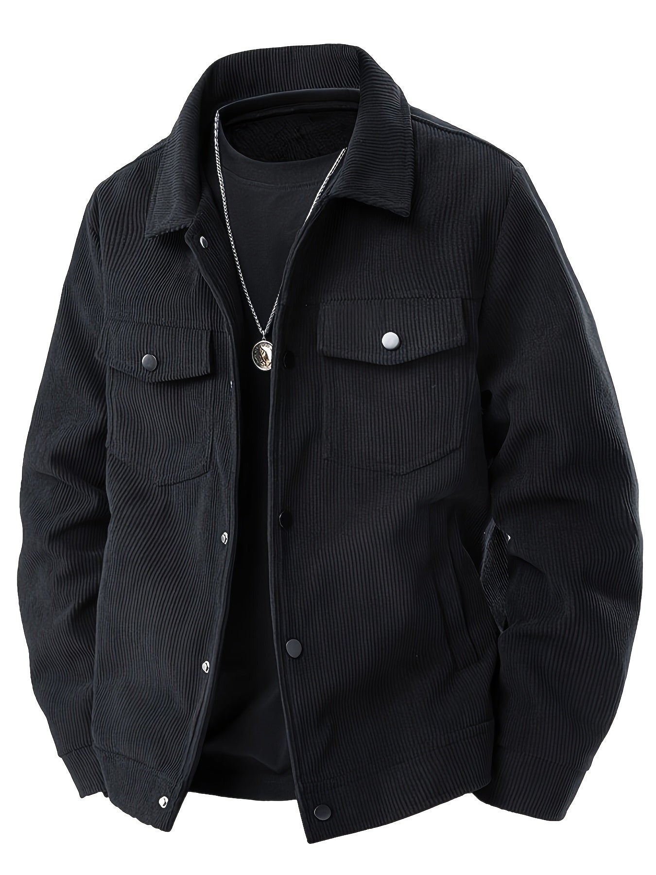 Chic Veste en Velours Côtelé