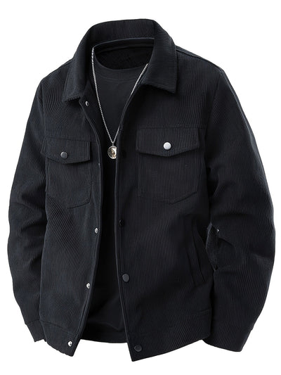 Chic Veste en Velours Côtelé