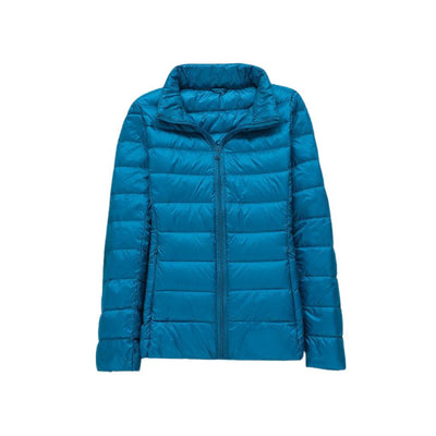Amévie - Nouvelle Veste Ultra Légère Avec Plumes de Canard Blanches