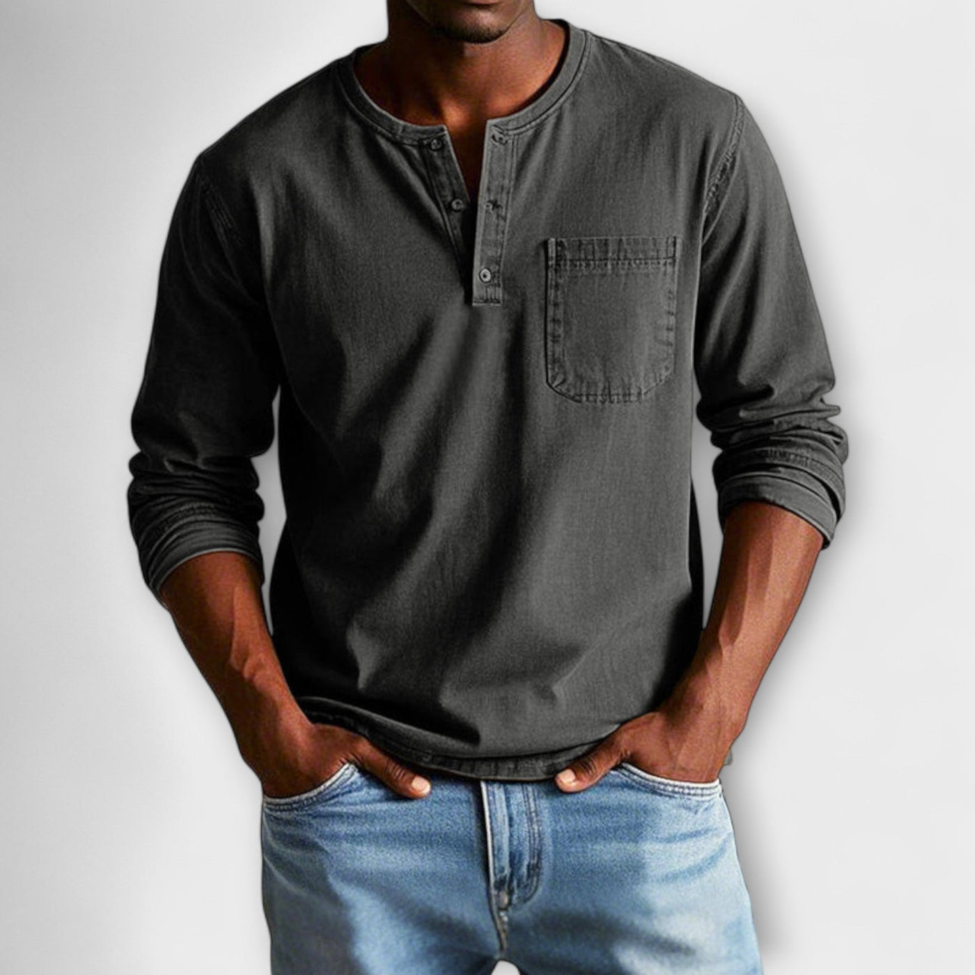Amévie™ | Fabian - Chemise Vintage à Manches Longues