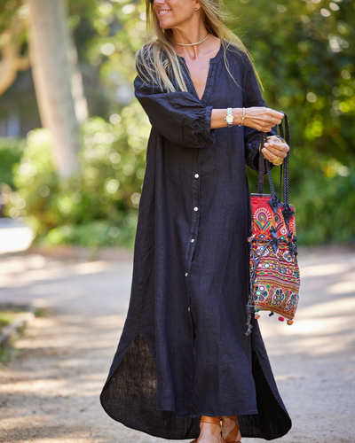 Cloé | Robe Lin Élégante