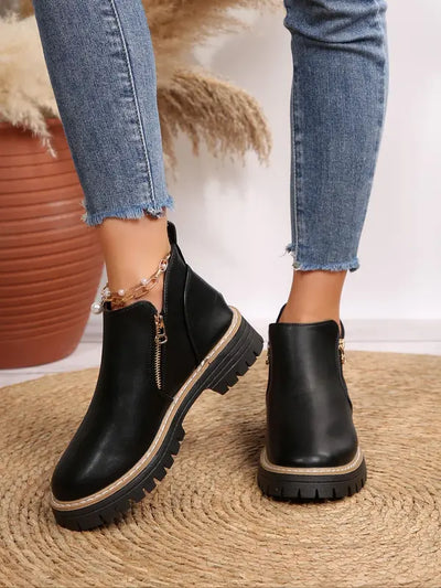 👉 Bottines orthopédiques pour femmes – Élégantes et unies