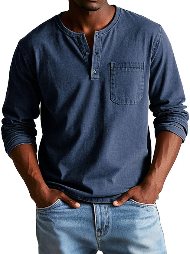 Amévie - Chemise Vintage à Manches Longues