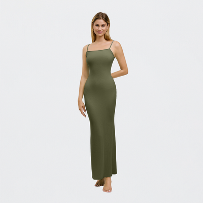 Robe maxi à bretelles côtelées - Offre exclusive