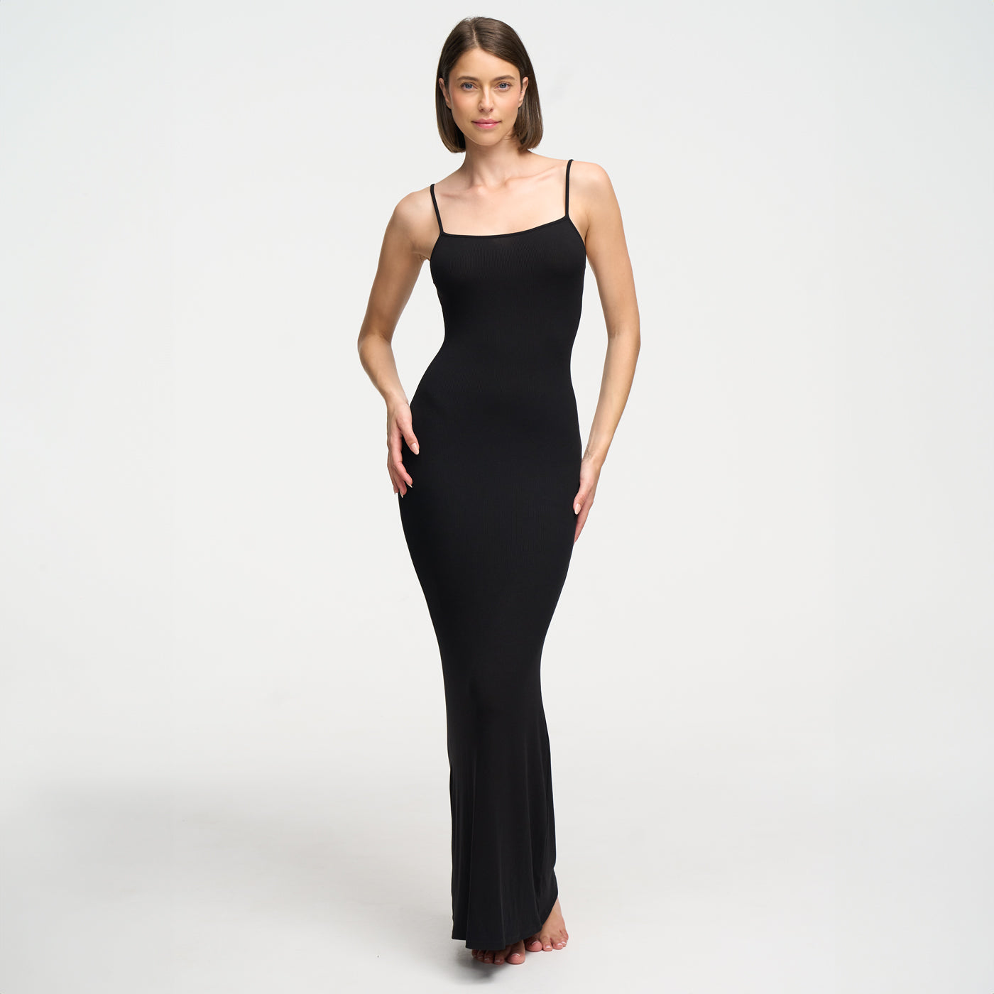 Robe maxi à bretelles côtelées - Offre exclusive