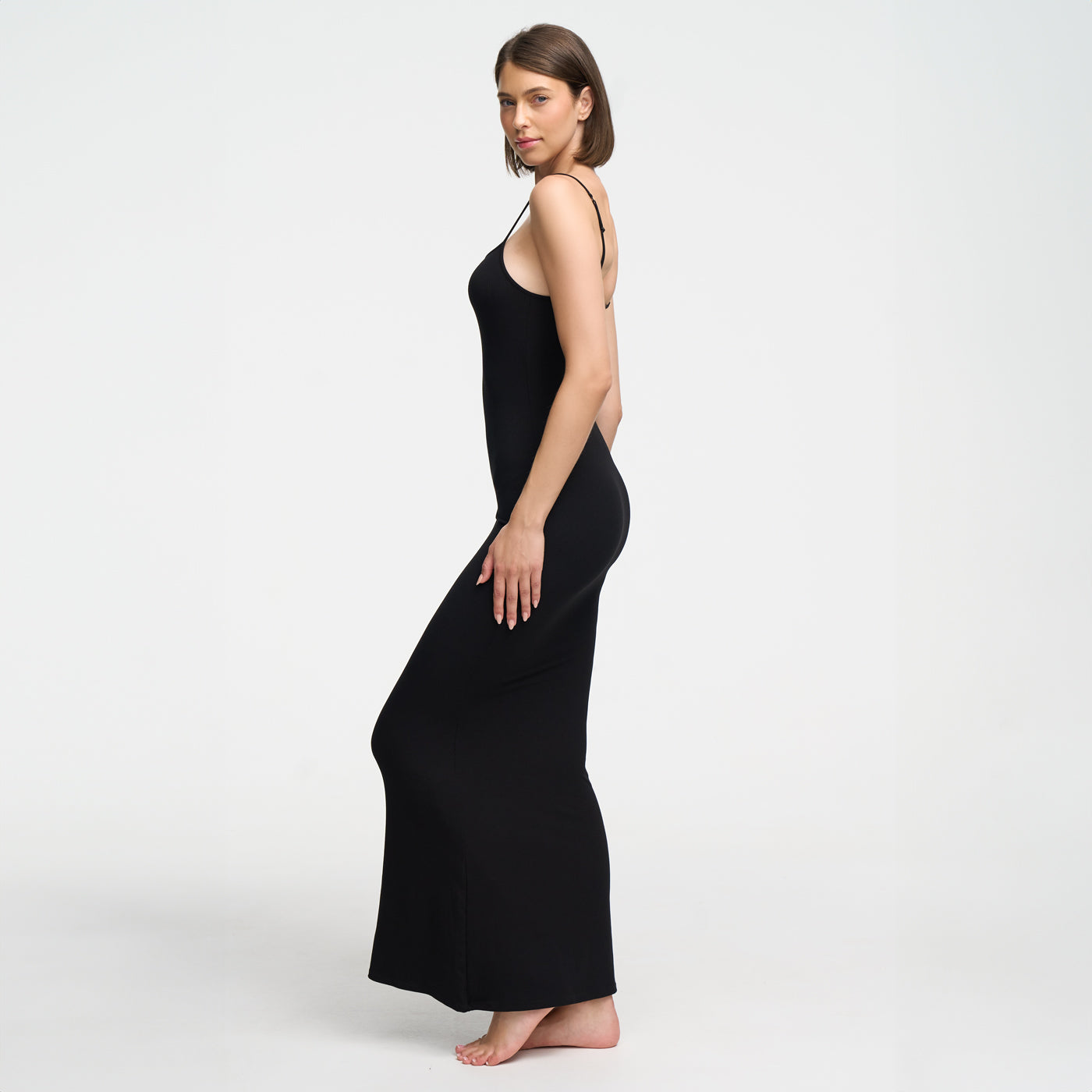 Robe maxi à bretelles côtelées - Offre exclusive