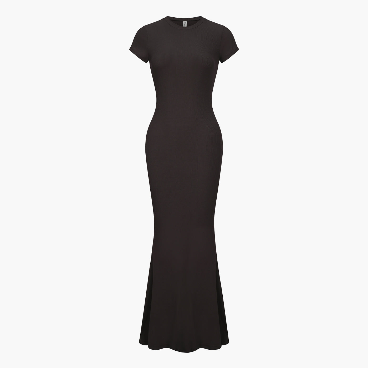 Robe T-shirt Maxi à Côtes - Vente Exclusive