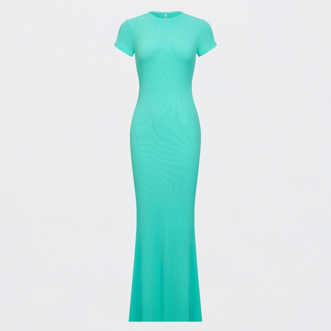 Robe T-shirt Maxi à Côtes - Vente Exclusive